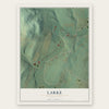 Larke, Pennsylvania map print, the full design
