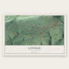 Lavelle, Pennsylvania map print, the full design