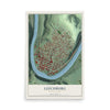 Map of Leechburg, Pennsylvania, 12 x 18 inch unframed archival matte print
