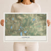 Map of Lehigh, Wayne County, Pennsylvania, 12 x 18 inch unframed archival matte print