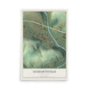 Map of Lenhartsville, Pennsylvania, 12 x 18 inch unframed archival matte print