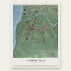 Lenkerville, Pennsylvania map print, the full design