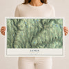 Map of Lenox, Pennsylvania, 12 x 18 inch unframed archival matte print