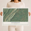 Map of Letterkenny, Pennsylvania, 12 x 18 inch unframed archival matte print