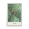 Map of Lilly, Pennsylvania, 12 x 18 inch unframed archival matte print