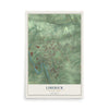 Map of Limerick, Pennsylvania, 12 x 18 inch unframed archival matte print