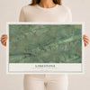 Map of Limestone, Union County, Pennsylvania, 12 x 18 inch unframed archival matte print