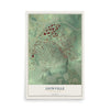 Map of Lionville, Pennsylvania, 12 x 18 inch unframed archival matte print