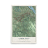 Map of Lower Allen, Pennsylvania, 12 x 18 inch unframed archival matte print