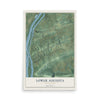 Map of Lower Augusta, Pennsylvania, 12 x 18 inch unframed archival matte print