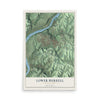 Map of Lower Burrell, Pennsylvania, 12 x 18 inch unframed archival matte print