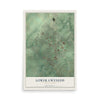 Map of Lower Gwynedd, Pennsylvania, 12 x 18 inch unframed archival matte print