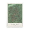 Map of Lower Paxton, Pennsylvania, 12 x 18 inch unframed archival matte print