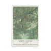 Map of Lower Saucon, Pennsylvania, 12 x 18 inch unframed archival matte print
