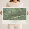 Map of Lower Towamensing, Pennsylvania, 12 x 18 inch unframed archival matte print