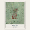 Ludlow, Pennsylvania map print, the full design