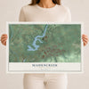 Map of Maidencreek, Pennsylvania, 12 x 18 inch unframed archival matte print