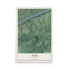 Map of Main, Pennsylvania, 12 x 18 inch unframed archival matte print