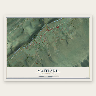 Maitland, Pennsylvania map print, the full design