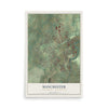 Map of Manchester, York County, Pennsylvania, 12 x 18 inch unframed archival matte print