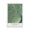 Map of Manns Choice, Pennsylvania, 12 x 18 inch unframed archival matte print