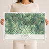 Map of Marion, Beaver County, Pennsylvania, 12 x 18 inch unframed archival matte print
