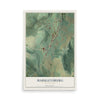 Map of Markleysburg, Pennsylvania, 12 x 18 inch unframed archival matte print