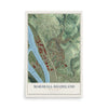 Map of Marshall-Shadeland, Pennsylvania, 12 x 18 inch unframed archival matte print