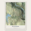 Masthope, Pennsylvania map print, the full design
