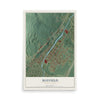 Map of Mayfield, Pennsylvania, 12 x 18 inch unframed archival matte print