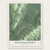 McConnellstown, Pennsylvania map print, the full design