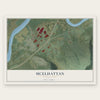 McElhattan, Pennsylvania map print, the full design