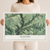 Map of McIntyre, Pennsylvania, 12 x 18 inch unframed archival matte print