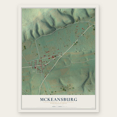 McKeansburg, Pennsylvania map print, the full design