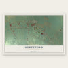 Mertztown, Pennsylvania map print, the full design
