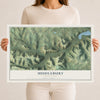Map of Middlebury, Pennsylvania, 12 x 18 inch unframed archival matte print