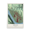 Map of Midland, Pennsylvania, 12 x 18 inch unframed archival matte print