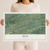 Map of Miles, Pennsylvania, 12 x 18 inch unframed archival matte print