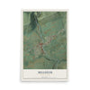 Map of Millheim, Pennsylvania, 12 x 18 inch unframed archival matte print