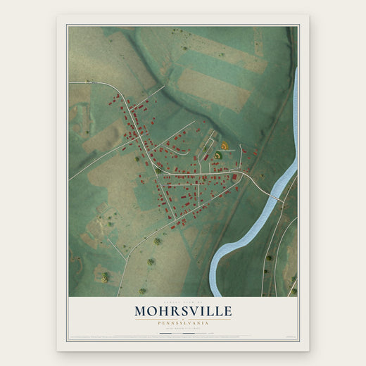 Mohrsville, Pennsylvania map print, the full design