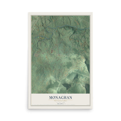 Map of Monaghan, Pennsylvania, 12 x 18 inch unframed archival matte print