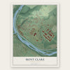 Mont Clare, Pennsylvania map print, the full design