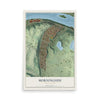 Map of Morningside, Pennsylvania, 12 x 18 inch unframed archival matte print