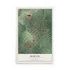 Map of Morton, Pennsylvania, 12 x 18 inch unframed archival matte print
