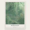 Moshannon, Pennsylvania map print, the full design