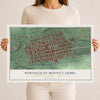 Map of the Borough of Mount Carmel, Northumberland County, Pennsylvania, 12 x 18 inch unframed archival matte print