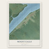 Mount Eagle, Pennsylvania map print, the full design