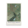 Map of Mount Holly Springs, Pennsylvania, 12 x 18 inch unframed archival matte print