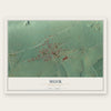 Muir, Pennsylvania map print, the full design