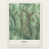 Muse, Pennsylvania map print, the full design